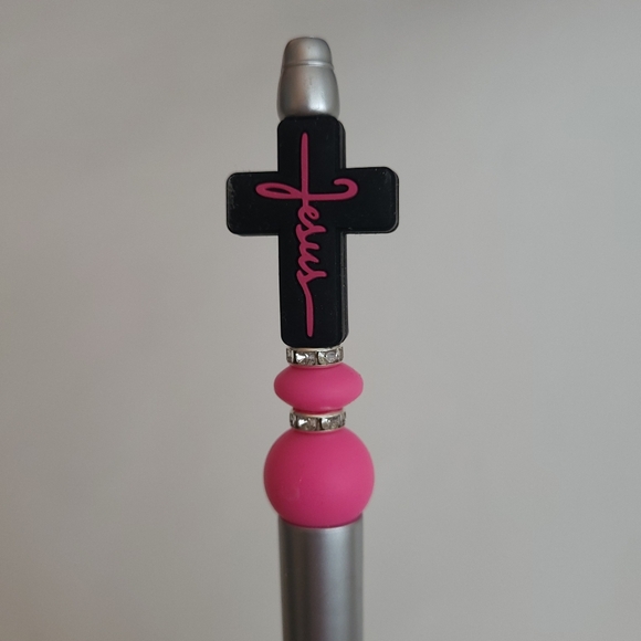 Jesus Cross Beaded Pen, Religion, Easter, He Has Risen, Christian - Picture 3 of 4